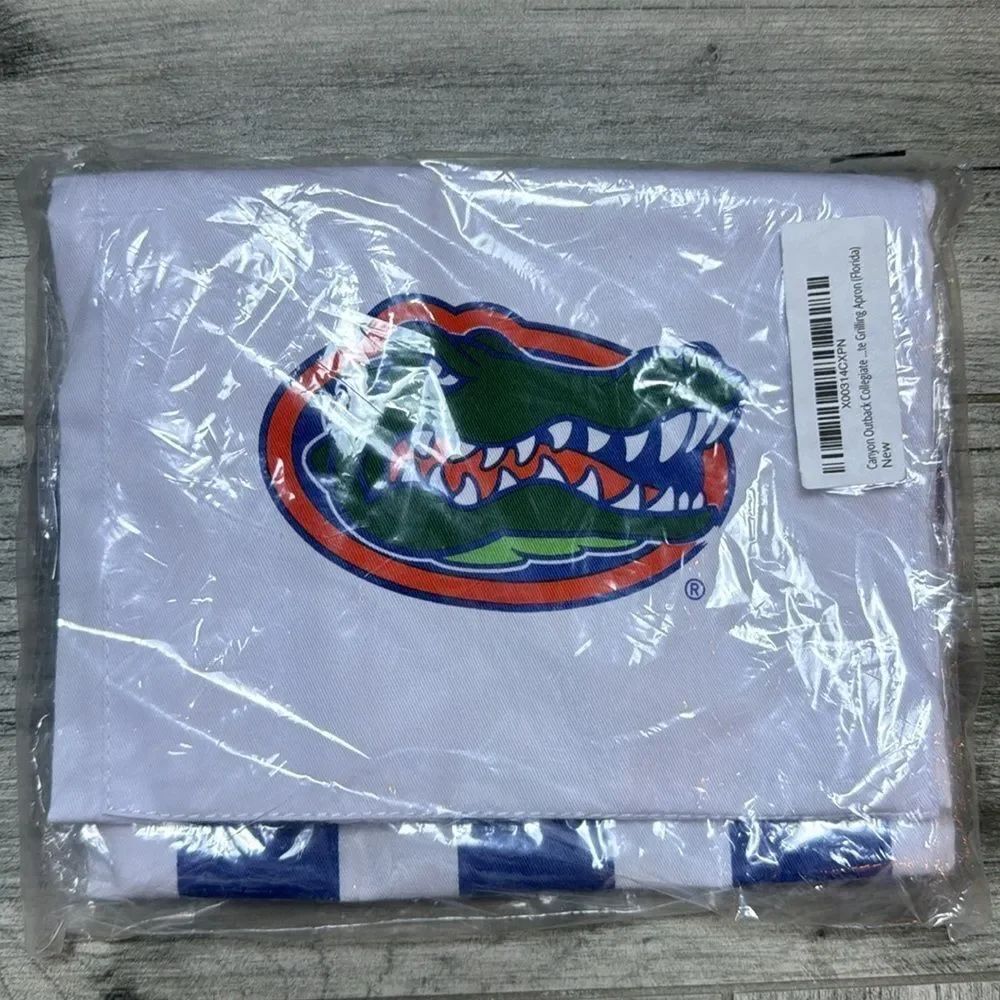 Desden Mens Tailgate Team Spirit Apron Striped Florida Gators NWT